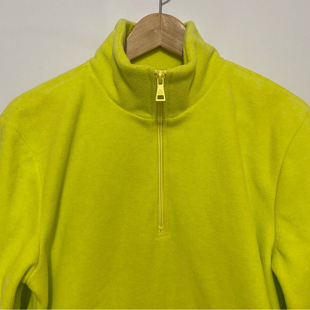 Beyond Yoga New Terrain Pullover in True Chartreuse Color Sweatshirt XS‎ Cozy - Picture 5 of 12